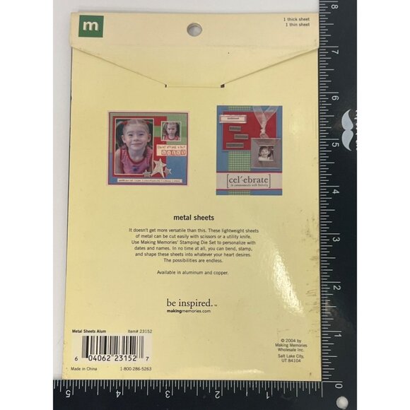 NEW Making Memories Aluminum Metal Sheets 2-Pack 23152 - Picture 2 of 2